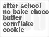 recipe for after school no bake choco-butter cornflake cookie