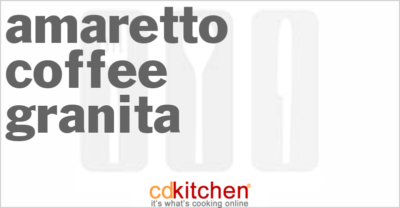 Amaretto Coffee Granita - CDKitchen.com