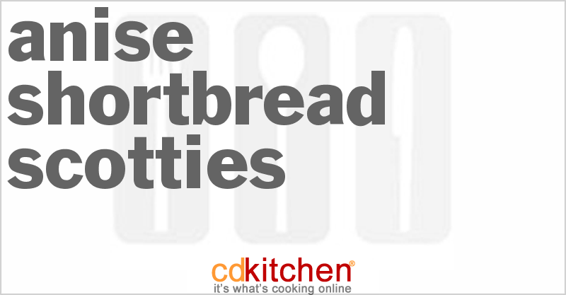 Anise Shortbread Scotties - CDKitchen.com