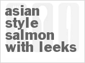 Asian-Style Salmon With Leeks image