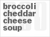 recipe for broccoli-cheddar cheese soup