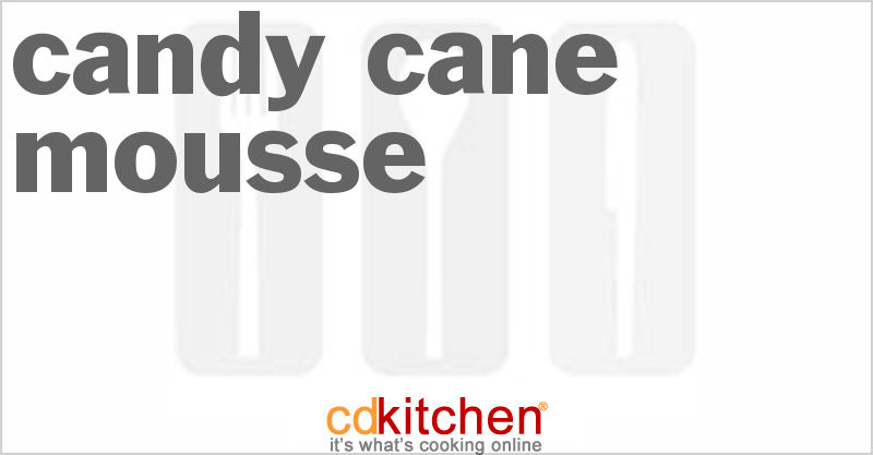 Candy Cane Mousse - CDKitchen.com