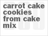 recipe for carrot cake cookies from cake mix