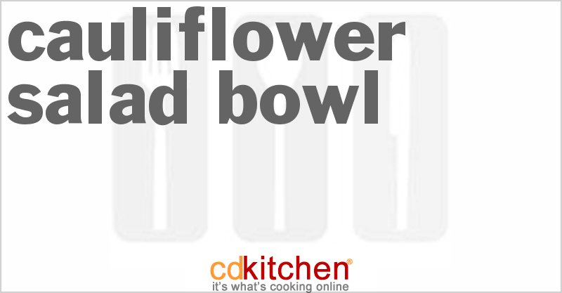 Cauliflower Salad Bowl - CDKitchen.com