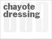 recipe for chayote dressing