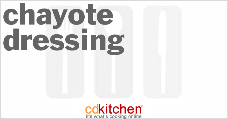 Chayote Dressing - CDKitchen.com