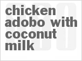 recipe for chicken adobo with coconut milk