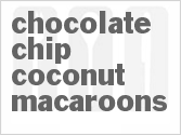 recipe for chocolate chip coconut macaroons