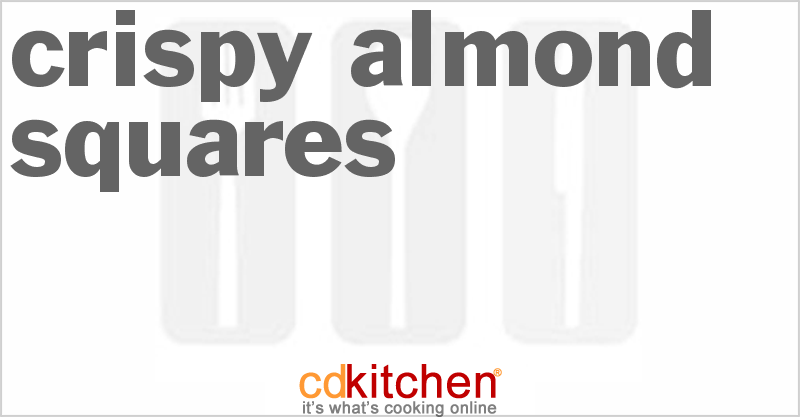 Crispy Almond Squares - CDKitchen.com
