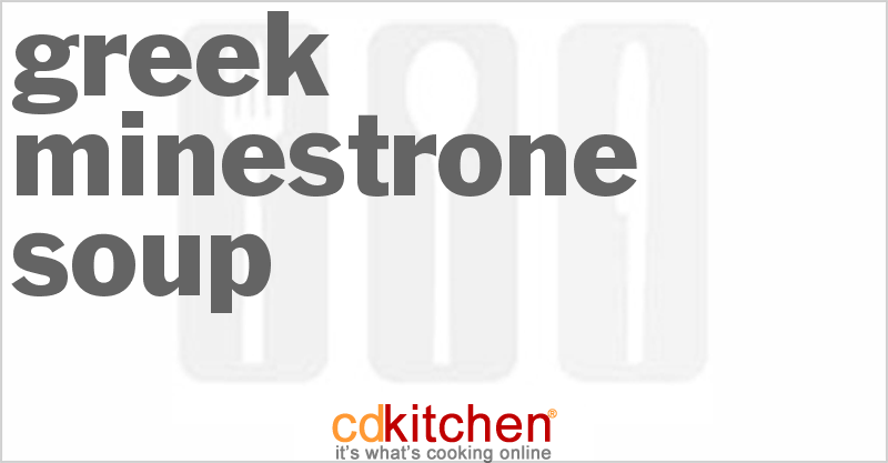 Greek Minestrone Soup - CDKitchen.com
