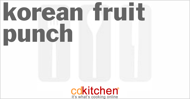 Korean Fruit Punch - CDKitchen.com