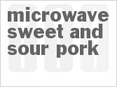 recipe for microwave sweet and sour pork