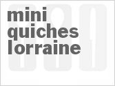 recipe for mini quiches lorraine