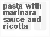 recipe for pasta with marinara sauce and ricotta