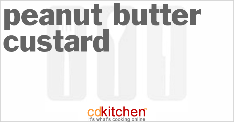 Peanut Butter Custard - CDKitchen.com