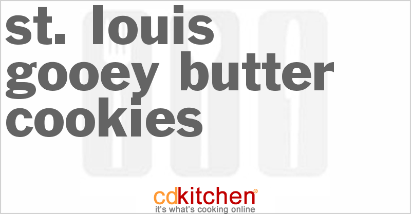 St. Louis Gooey Butter Cookies - CDKitchen.com