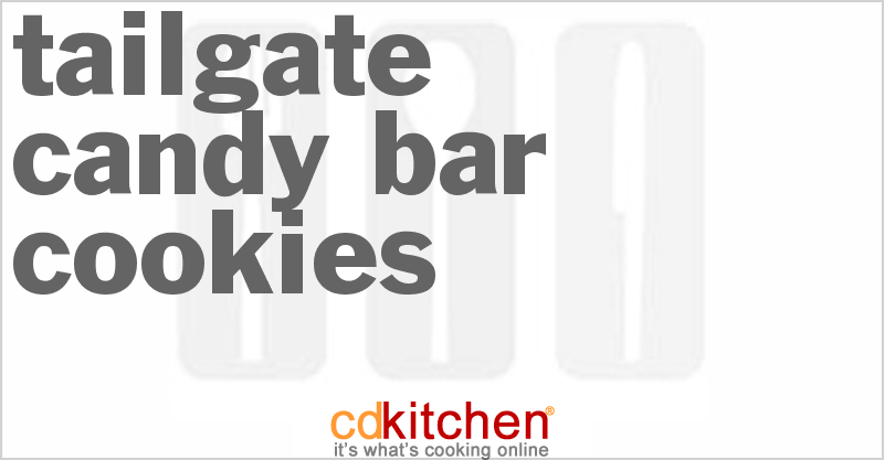 Tailgate Candy Bar Cookies - CDKitchen.com