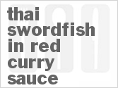 recipe for thai swordfish in red curry sauce