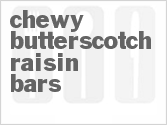 Chewy Butterscotch Raisin Bars