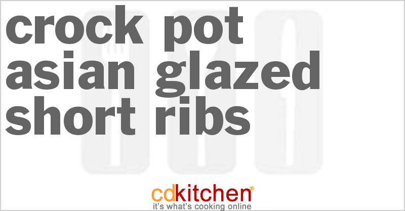 Asian Glazed Short Ribs - CDKitchen.com
