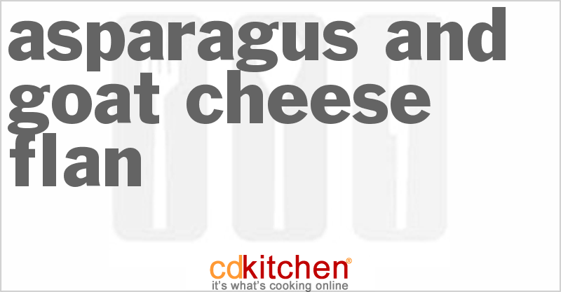 Asparagus And Goat Cheese Flan - CDKitchen.com