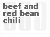 recipe for beef and red bean chili