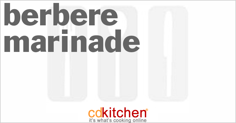 Berbere Marinade - CDKitchen.com