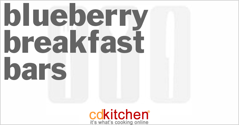 Blueberry Breakfast Bars - CDKitchen.com