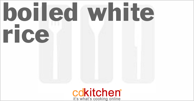 Boiled White Rice - CDKitchen.com