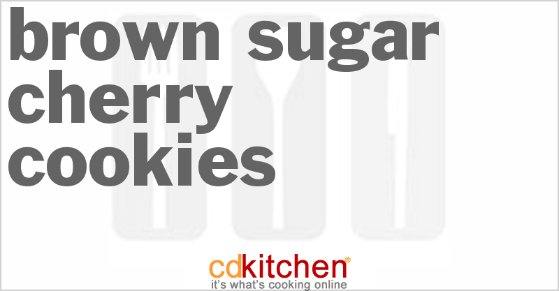Brown Sugar Cherry Cookies - CDKitchen.com