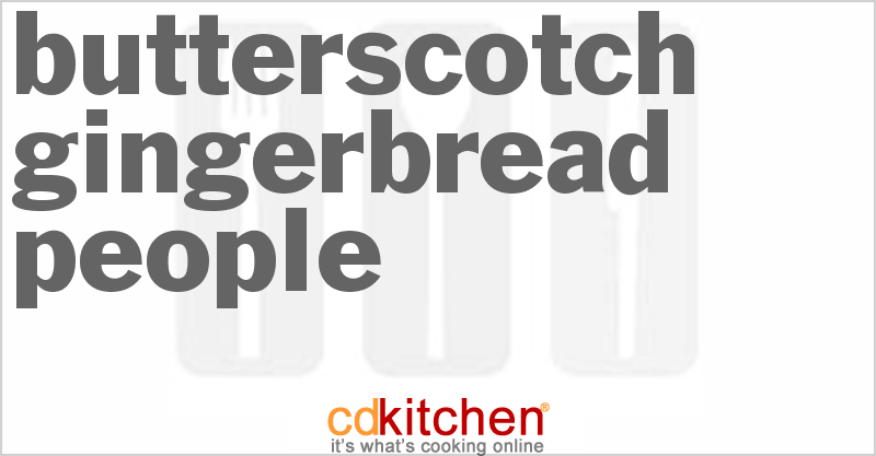 Butterscotch Gingerbread People - CDKitchen.com