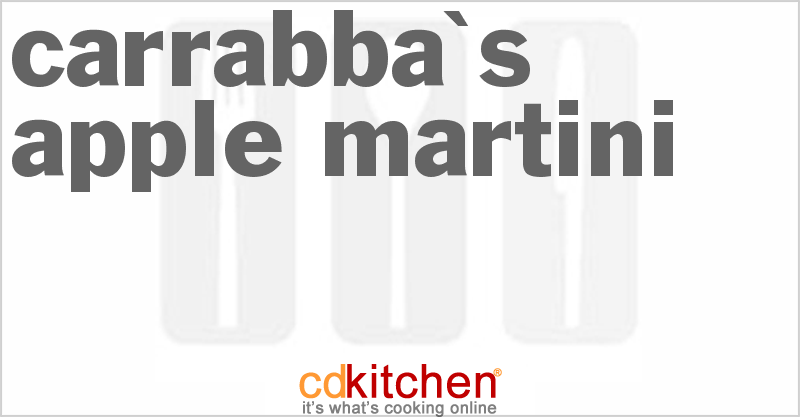 Carrabba's Apple Martini - CDKitchen.com