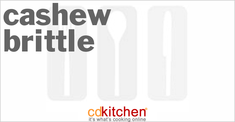 Cashew Brittle - CDKitchen.com