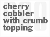recipe for cherry cobbler with crumb topping