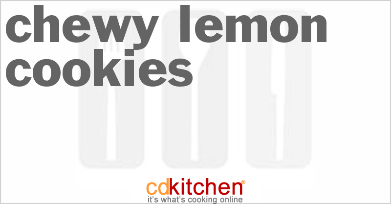 Chewy Lemon Cookies - CDKitchen.com