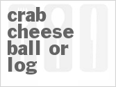 recipe for crab cheese ball or log