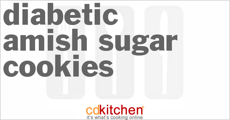 Diabetic Amish Sugar Cookies - CDKitchen.com