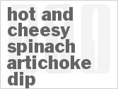 recipe for hot and cheesy spinach artichoke dip