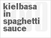 recipe for slow cooker kielbasa in spaghetti sauce