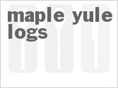 recipe for maple yule logs