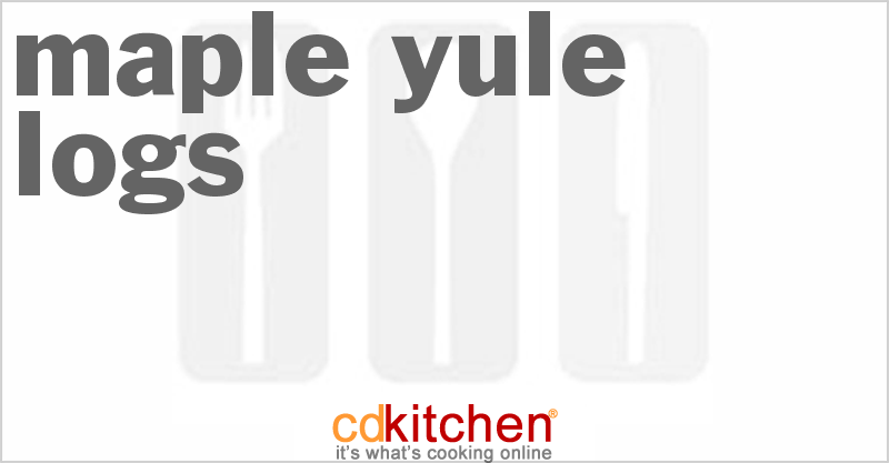 Maple Yule Logs - CDKitchen.com