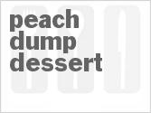recipe for slow cooker peach dump dessert