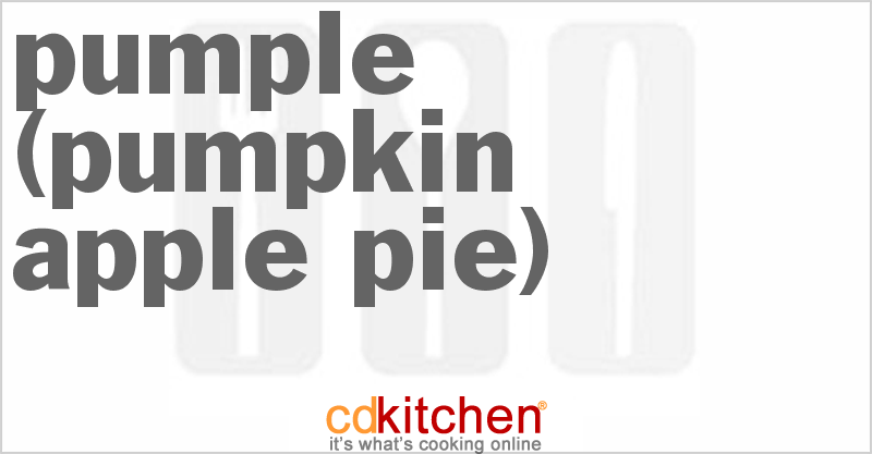 Pumple (Pumpkin Apple Pie) - CDKitchen.com