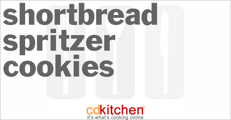 Shortbread Spritzer Cookies - CDKitchen.com