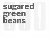 recipe for sugared green beans