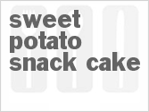 recipe for sweet potato snack cake