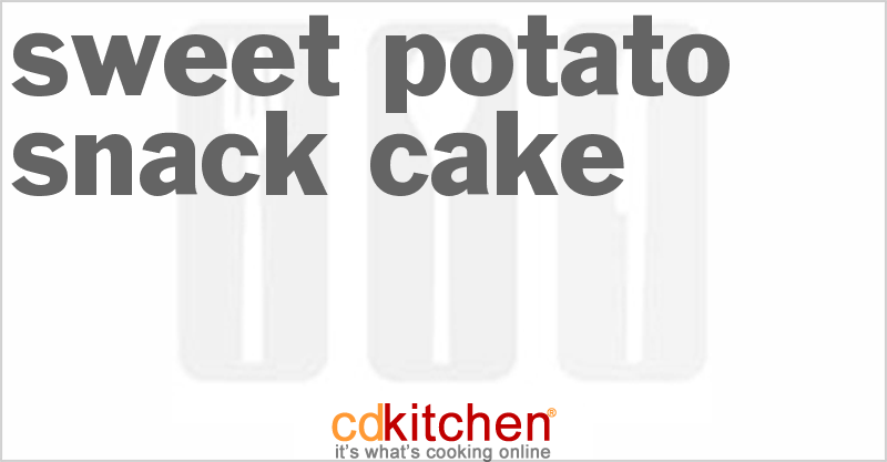 Sweet Potato Snack Cake - CDKitchen.com