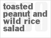 recipe for toasted peanut and wild rice salad