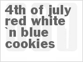 4th Of July Red White 'n Blue Cookies