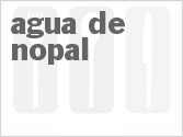 recipe for agua de nopal